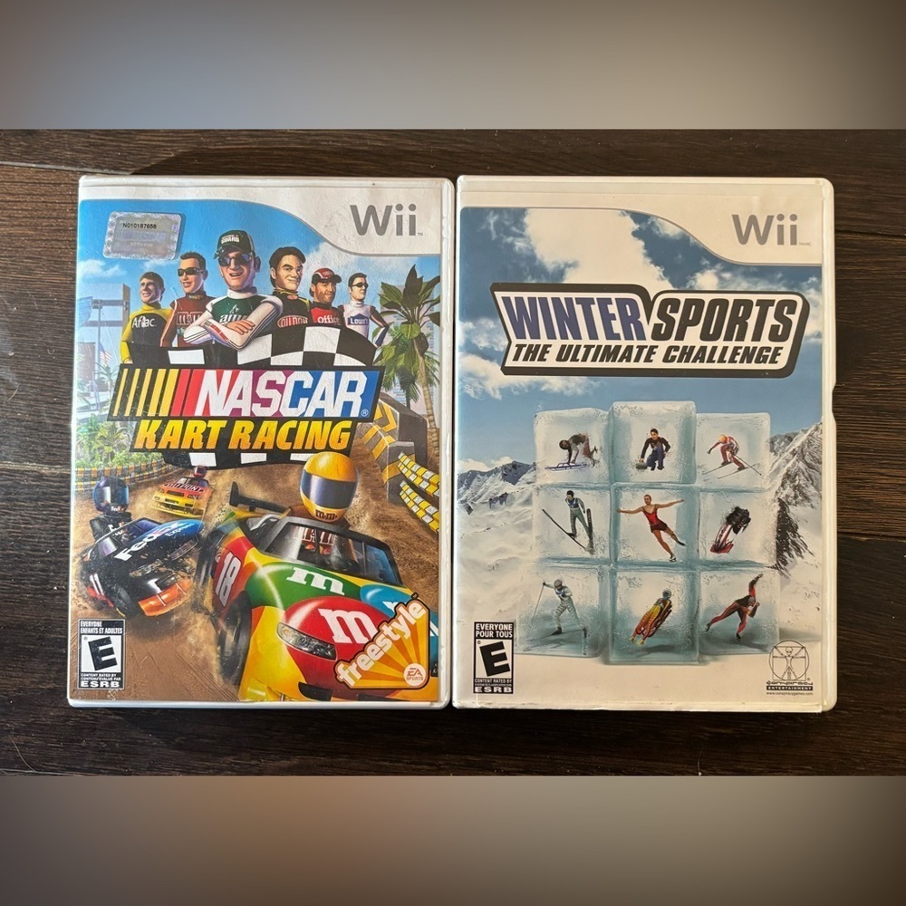 Wii NASCAR Kart Racing and Winter Sports: The Ultimate Challenge Games Nintendo